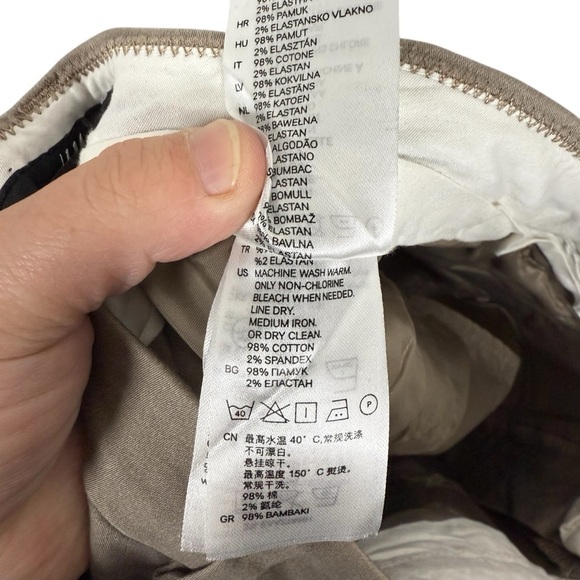 H&M Women’s Classic Tapered Trousers in Beige Size 4 - Picture 5 of 7